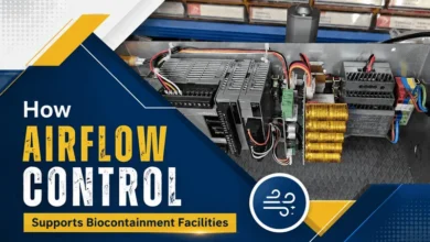Airflow control for biocontainment facilities